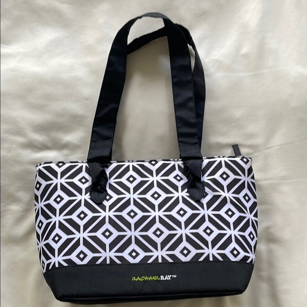 🔥4/$20 Black and White Geometric Lunch Bag